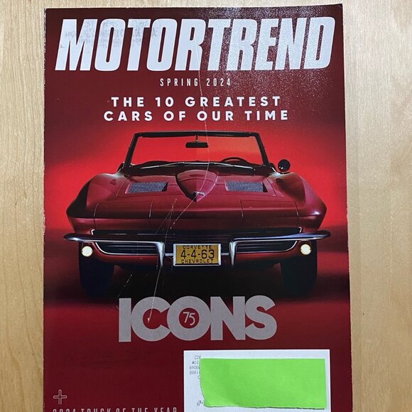 Lot of 4 Motortrend Magazine 2024 75th Anniversary Future/Greatest Car w/Label - Picture 3 of 4